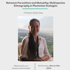 Between Parasitism and Mutuality: Multispecies Ethnography in Plantation Ecologies, featuring Professor Sophie Chao
